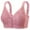 Pink, variant on Ohufall Bras for Older Women 2026 Front Closure Wireless Push Up Bras Everyday Wirefree Comfortable Sleep Bras, 36B/C-48B/C