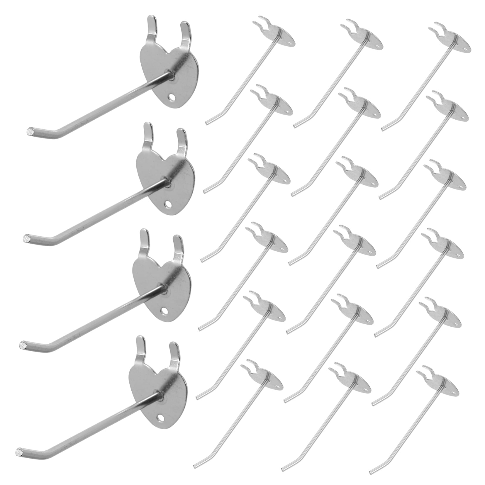 DEEPCRAFF 50Pcs Iron Pegboard Hooks for Garage Wall Storage and Wire Shelving Organizers