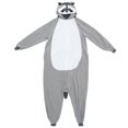 thumbnail image 2 of Animal Pajamas Raccoon Costume Onesie For Men And Women Size XL Multi Warmth 1Pack, 2 of 5
