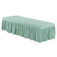 thumbnail image 4 of SPA Massage Table Skirt Beauty Bed Cover Linen Valance Sheet Light Green, 4 of 8