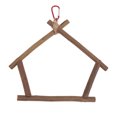 thumbnail image 2 of Wooden Bird Swing Perch, Hook Installation Sturdy Structure  Cage Perch Toy  For Cockatiel For Lovebird, 2 of 8