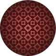 thumbnail image 1 of Ahgly Company Machine Washable Indoor Round Transitional Red Area Rugs, 6' Round, 1 of 7