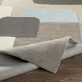 thumbnail image 5 of Hauteloom Indialantic Wool Living Room, Bedroom Area Rug - Modern Geometric - Gray, Beige - 5' x 7'6", 5 of 7
