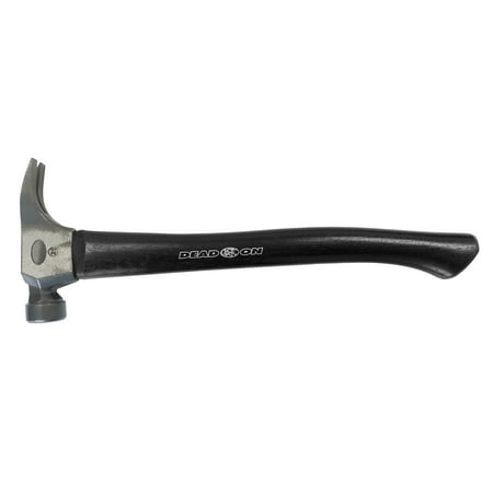 

Dead On Tools Investment Cast Wood Hammer 16-Inch Curved Hickory Handle 21 oz Black DO21C
