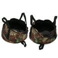 thumbnail image 4 of Bassin de Lavage Portable, Multi-Usage Réutilisable Universel Polyester Léger Conteneur de Lavage Pliable Résistant à l'Usure Durable avec Poignée pour Pêche Vert Armée, Noir, 4 of 7