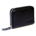 thumbnail image 3 of Women's Genuine Leather Credit Card Holder RFID Secure Spacious Cute Zipper Card Wallet Small Purse with ID Window, 3 of 6