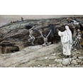 thumbnail image 2 of Tissot, James 14x10 White Modern Wood Framed Museum Art Print Titled - Two Men Vintagesessed With Devils, 2 of 4