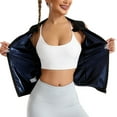thumbnail image 5 of Women Sauna Sweat Suit, Slimming Workout Vest Body Shaper Waist Trainer Top for Women Blue S, 5 of 8