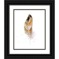 thumbnail image 1 of Shefranov, Olga 15x18 Black Ornate Wood Framed with Double Matting Museum Art Print Titled - Feather II, 1 of 4