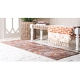 thumbnail image 4 of Unique Loom Autumn Collection Circles Casual Warm Toned Runner Rug, 2 Feet 6 Inch x 10 Feet, Light Brown/Terracotta, 4 of 5
