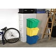 thumbnail image 3 of Suncast BH183PK Bac de Recyclage Empilable Conteneurs & Couvercles, Multicolore (3 Pack), 3 of 3