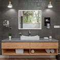 thumbnail image 3 of Pemberly Row White 26" Fancy Rectangular Above Mount Ceramic Sink, 3 of 5