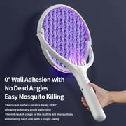 FIIOEOY Rotating Head Electric Fly Swatter Racket 3500V Rechargeable Bug Zapper Racket Bug Zapper Indoor Fly Zapper Mosquito Zapper Flies Killer for Indoors, with a Telescopic Extension