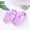 Purple, variant on Zecgelong Children Toddler Shoes Spring And Summer Girls Floor Sports Shoes Elastic Belt On Ribbon Bow Light And Comfortable Baby Athletic Shoes Size US:4 White