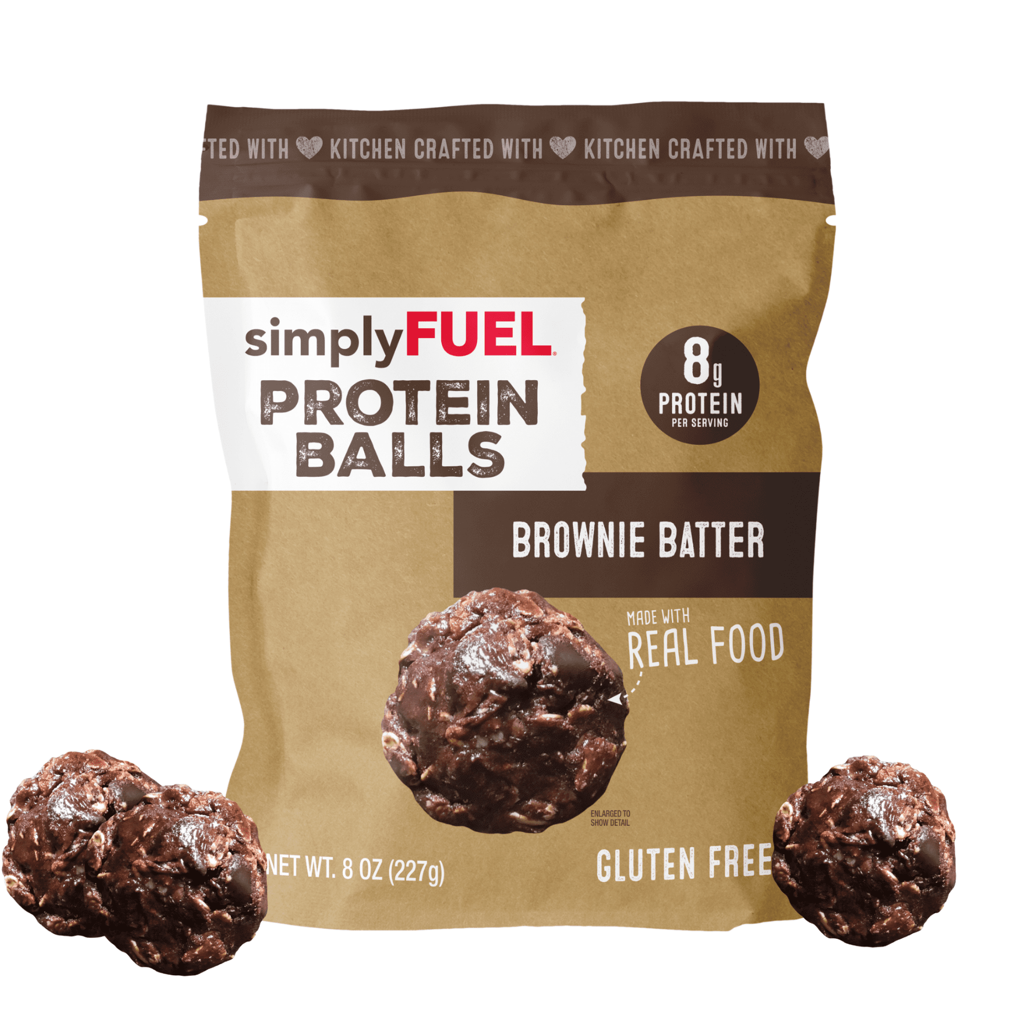 simplyFUEL Protein Balls Brownie Batter 8oz