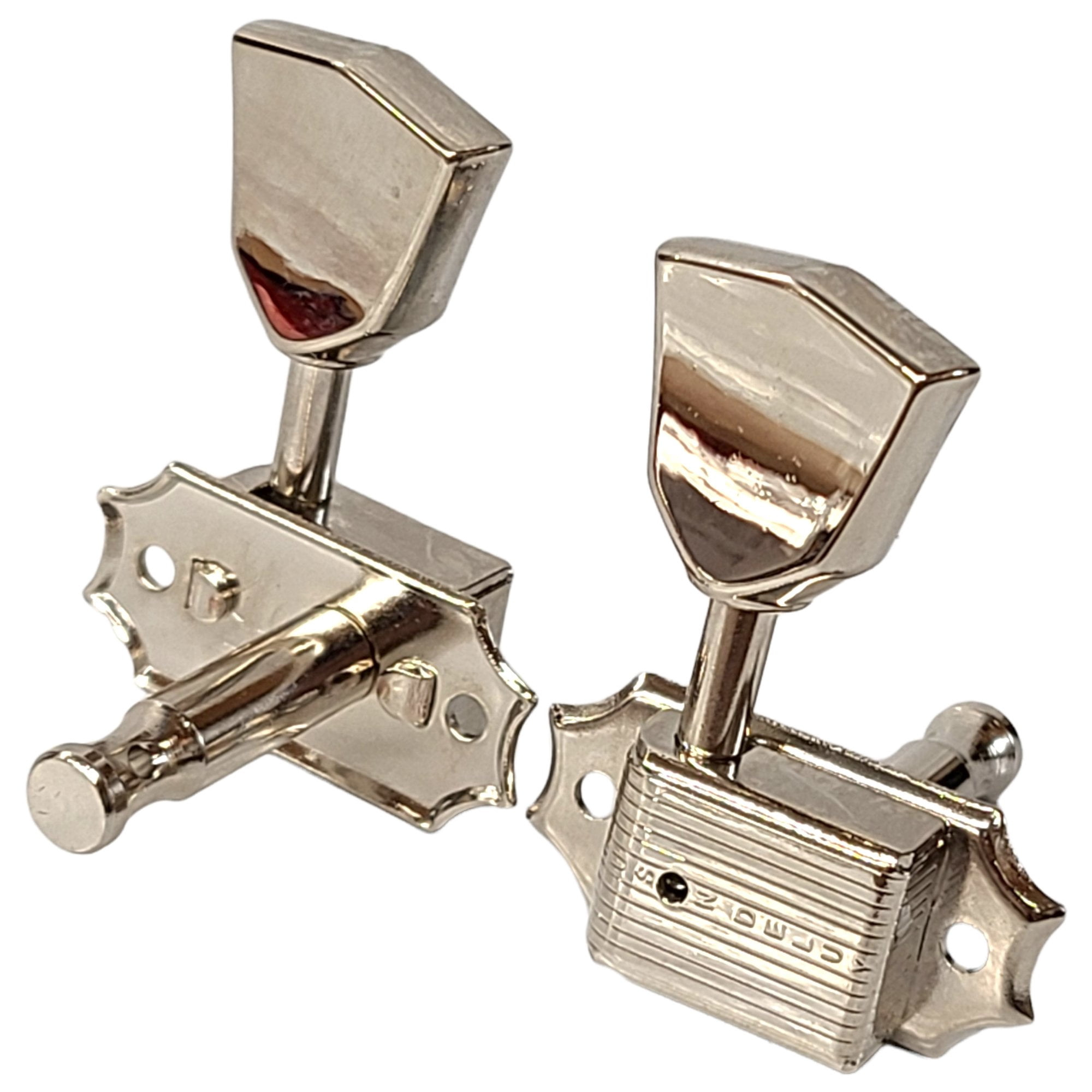 Kluson 3 Per Side Deluxe Series Tuning Machines Metal Tulip Keys Standard Post