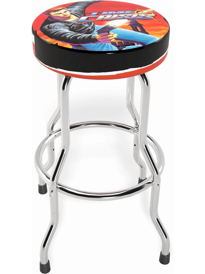 【中古】「非常に良い」［CD］Sittin at a Bar (Reis) (Sba1) Arcade1Up Time Crisis Adjustable Stool - Plated Steel Frame