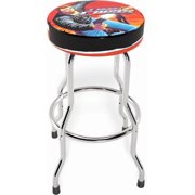 Arcade1Up Time Crisis Adjustable Stool with Chrome-Plated Steel Frame, Multi-Color