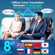 thumbnail image 4 of Auriculares con traducción AI 6 en 1 en tiempo real con 144 idiomas y acentos 8 Soporte sin conexión Traductor inalámbrico para llamadas de voz/vídeo para viajes, negocios y aprendizaje, 4 of 7