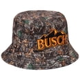 thumbnail image 4 of Busch Beer Label All Over Reversible Camo Text Bucket Hat, 4 of 6