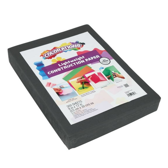 Colorations 9" x 12" Lightweight Construction Paper - 300 Sheets