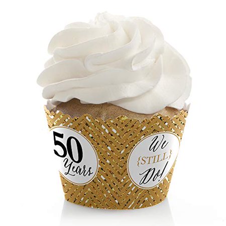 We Still Do 50e Anniversaire De Mariage Decorations De Fete Party Cupcake Wrappers Lot De 12 Walmart Canada