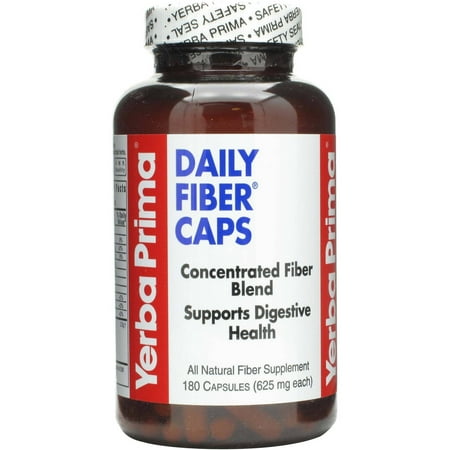 Yerba Prima Daily Fiber Capsules, 180 CT