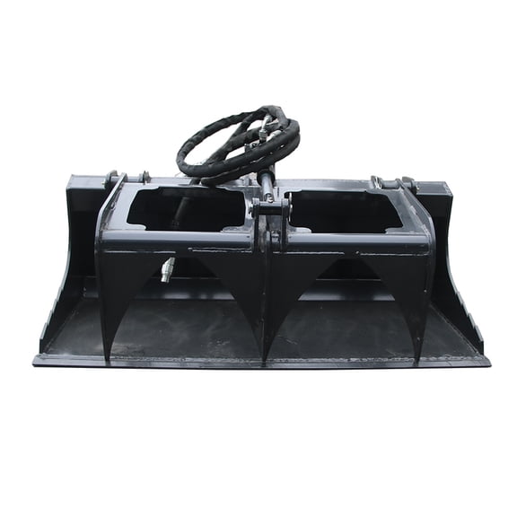 44" Mini Stump Bucket Stump Grapple Skid Steer Attachment,3000 PSI Hydarulic Cylinders, Suitable for Mini Loaders for Construction, Farm and Ranch