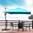 thumbnail image 4 of Patiojoy 10' Market Umbrella Outdoor Patio Square Offset w/Base Blue, 4 of 6