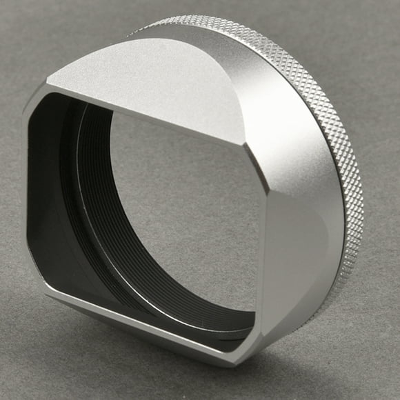 Peggybuy Silver Bayonet Square Metal Lens Hood for Fujifilm Fuji X100 Camera Accessories