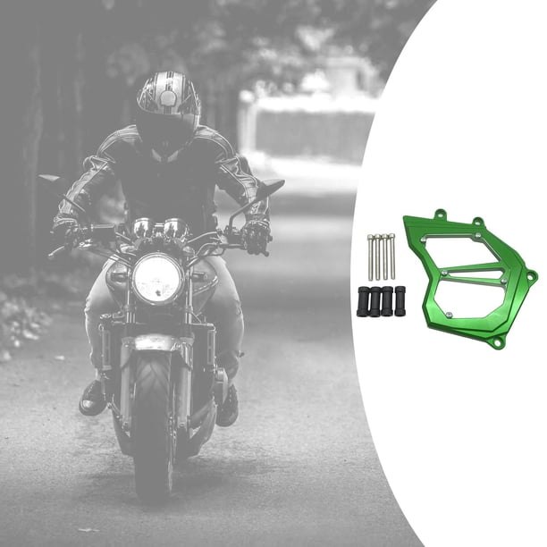 Cubierta de protección de cadena Yotijar Cubierta de piñón delantero de motocicleta apto para 2011 2013 2014 2015 2017 Color Verde