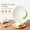 Cream White, variant on 12 Inch Gray Nonstick Ceramic Wok Pan with Lid, Induction Compatible Cookware