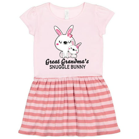 

Inktastic Great Grandmas Snuggle Bunny Easter Gift Toddler Girl Dress