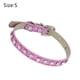 thumbnail image 2 of Bienvenido collares para perros collares para gatos brillantes collares para perros de cuero de gamuza suave y collares para perros con diamantes de imitación para gatos, 2 of 5