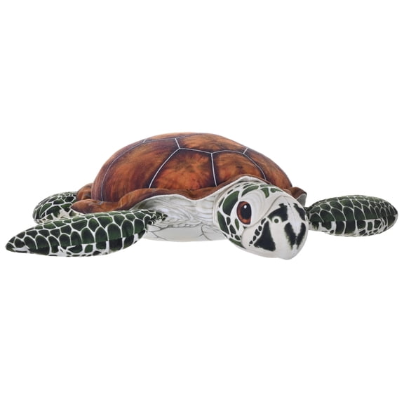 Wild Republic Naturekins Green Sea Turtle, Stuffed Animal, 12 Inches, Plush Toy, Fill is Natural Rubber