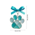 thumbnail image 3 of CuiLiyq Handmade Imitation sea glass Ornament, 2D Flat Plastic and Wire Wrapping Pendant, Cute Small Ornaments for Christmas Tree Home Decor, for Holiday Party Gift (H), 3 of 6