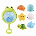 thumbnail image 1 of Baby bath water toy - Baby Bath Toys for Animals Set, Bath Toy Bathroom Kids Baby Infant Girls Boys Age 18months and up, Small（Frog net fishing+sealed without water ingress for 6 animals）, 1 of 3