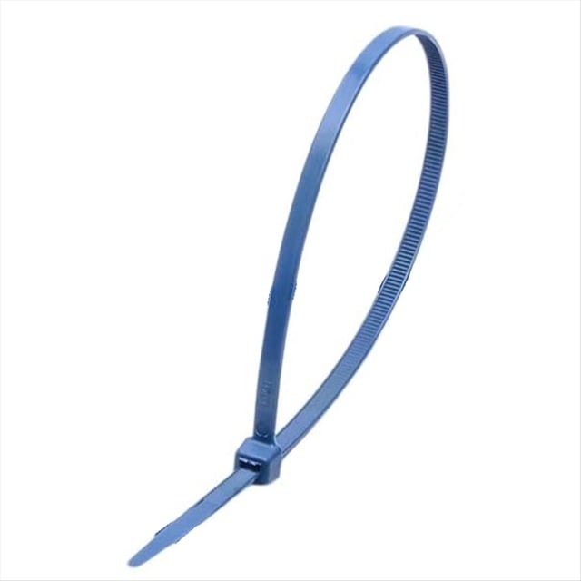 Bridas Detectables de Metal, Bridas Azules (Paquete de 100 Unidades), 300 X 4,8 mm