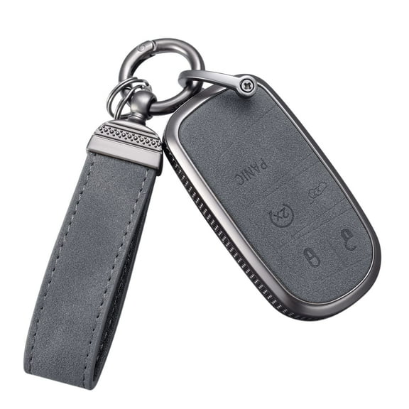 for Jeep Key Fob Cover, Full Protection Key Case Shell Compatible with Jeep Smart Key 3 4 5 Buttons Protector