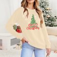 thumbnail image 6 of Christmas Tree Sweatshirts Women Pine Tree Print Shirts Nature Lover Gift Casual Tee Long Sleeve Xmas Pullover, 6 of 7