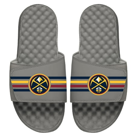 

Men s ISlide Gray Denver Nuggets Stripes Slide Sandals
