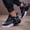 Black, variant on Men's Dragon Scale Sport Sneakers - Gradient Colorway with Striped & Solid Design, All-Season TPU Sole & EVA Cushioning, Breathable Fabric for Hiking, Casual & Outdoor Wear - Low-Top Lace-Up
