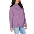 thumbnail image 4 of Well Worn Women's Sweater with Side Slits (Purple, XS), 4 of 5