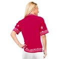 thumbnail image 2 of HAPPY BAY Women's Button Down Short-Sleeve Blouses Beach Hawaiian Shirt Party Dressy Vacation Casual Shirts For Women Trendy XL plus-size Pink_X457, 2 of 3