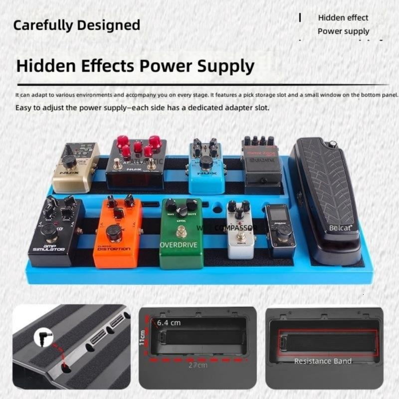 CEORPER Modular Effects Pedal Board Easy Setup Plastic Construction for Musicians