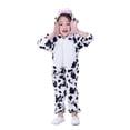 thumbnail image 1 of Disfraz de vaca para juego de rol, disfraz de animal para fiesta, mascarada, actuación en el escenario, disfraz de cosplay, ropa de juego de simulación para niños (talla M), 1 of 5