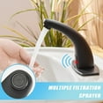 thumbnail image 3 of BWE Touchless Matte Black Brass Single-Hole Automatic Sensor Faucet, 3 of 5