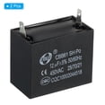 thumbnail image 3 of CBB61 Ceiling Fan Capacitor, 2Pcs 12uF 450V AC 50/60HZ with 2pins 49x41x39mm, 3 of 6