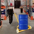 thumbnail image 4 of Heavy Duty 55 Gallon Drum Dolly in Low Profile Design with 1200lbs Capacity, 2 Fixed PU Wheels and 1 Swivel Wheel Caddy, 4 of 15