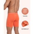 thumbnail image 5 of MAYFISH Mens Underwear Soft Bamboo Rayon Boxer Briefs Breathable Open Fly Underwear Multipack(7C,L), 5 of 6
